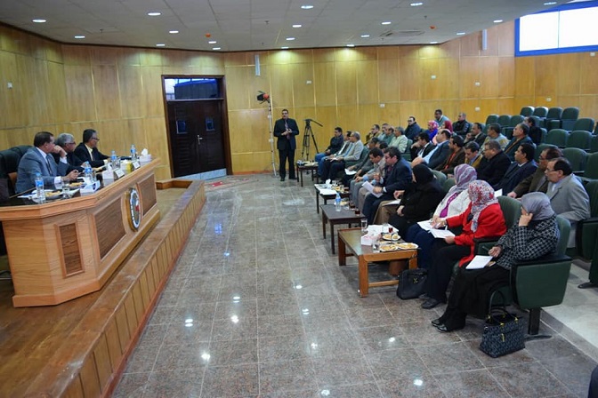 جامعتي سوهاج وجنوب الوادى فى جلسة نقاشية استعدادا لمؤتمر التنمية