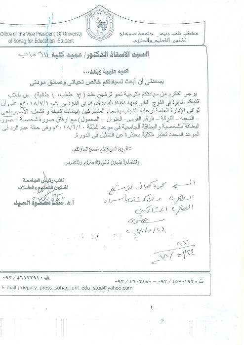 اعداد القادة بحلوان