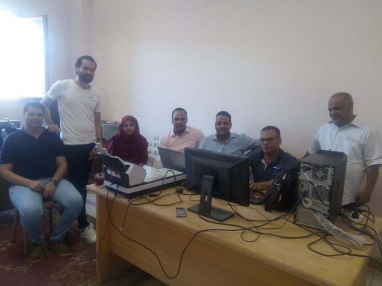 ورشة عمل مصغرة لاعداد مدربين علي استخدام أجهزة التصحيح الالكتروني للامتحانات