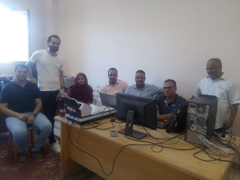 ورشة عمل مصغرة لاعداد مدربين علي استخدام أجهزة التصحيح الالكتروني للامتحانات