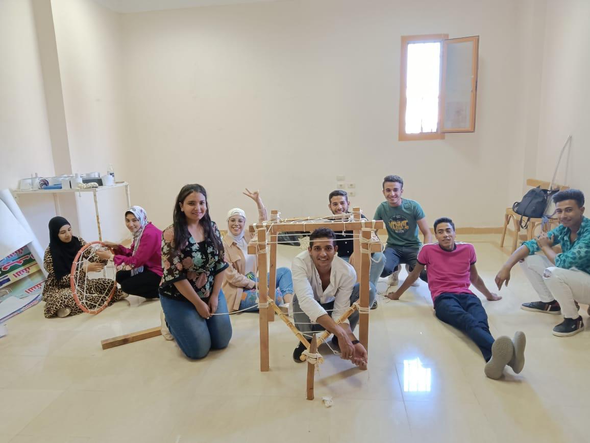 جوالة آداب سوهاج تستعد للدرع الكشفي السادس علي مستوى الجامعة