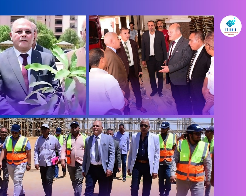 رئيس الجامعة يتفقد منشآت بمقر الجامعة بالكوامل ، ويطلق مبادرة " 100 مليون شجرة " .