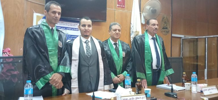 الباحث عربي نعمان يحصل على الماجستير بتقدير ممتاز من قسم الإعلام بكلية الآداب.